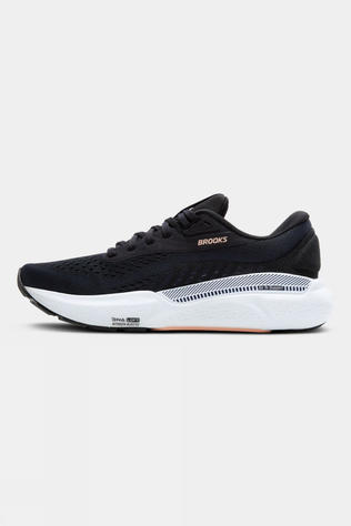 Brooks Womens Adrenaline GTS 24 Shoes Black/Peach/Peacoat